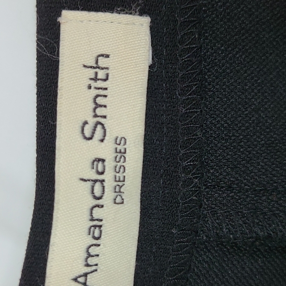 Amanda Smith Ultra High Waist Black Wide Leg Pant 10 - Picture 3 of 5